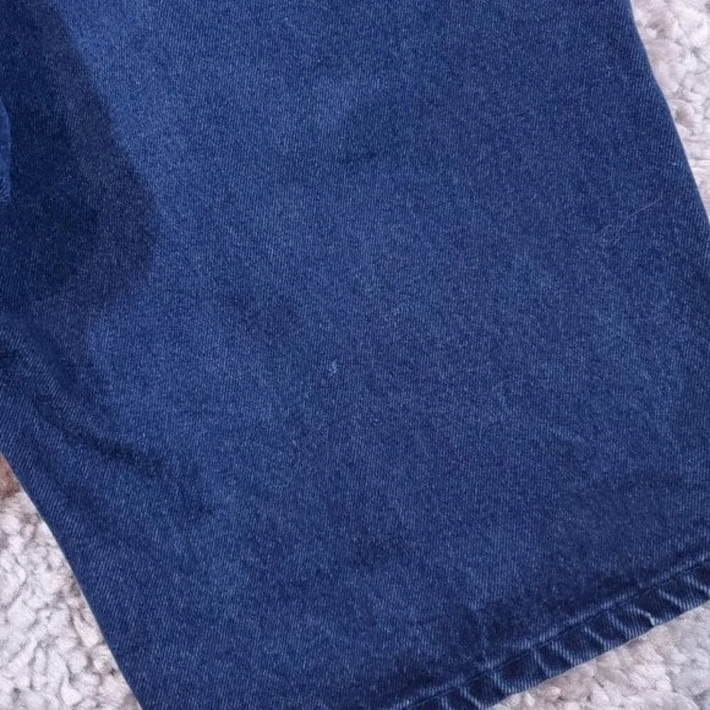 Vintage Size 32 Jordache High Rise Mom Jean Shorts Dark Wash Baggy Relaxed